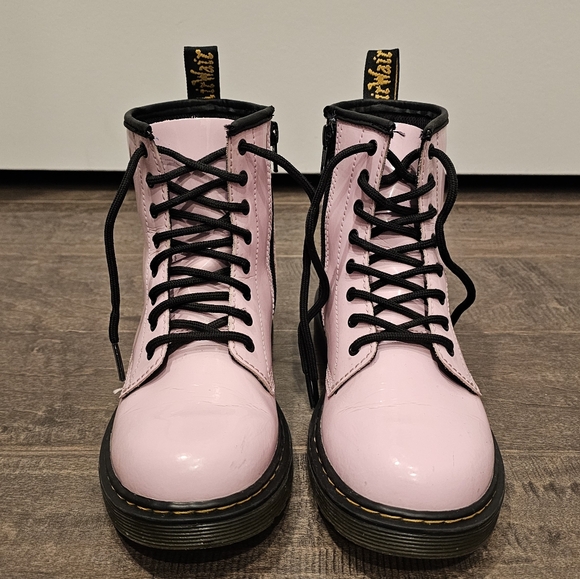 Dr. Martens 1460 Bubble Gum Pink Patent Leather Women's Combat Boots Sz 5 - Picture 4 of 11